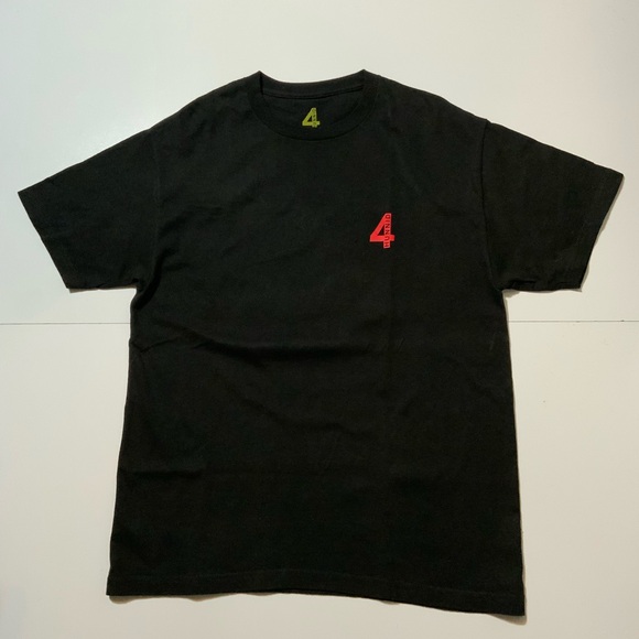 YG 4 Hunnid Good Sex No Stress Small Circle Big Checks Black S/S Crew T-Shirt - Picture 2 of 6